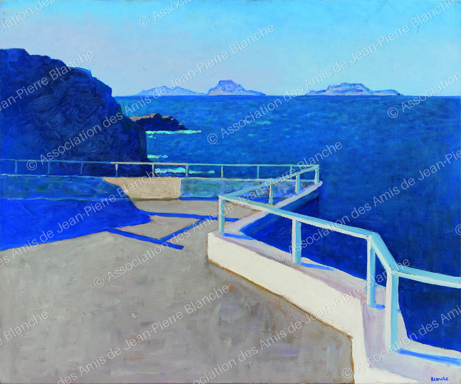 Corniche et rocher bleu