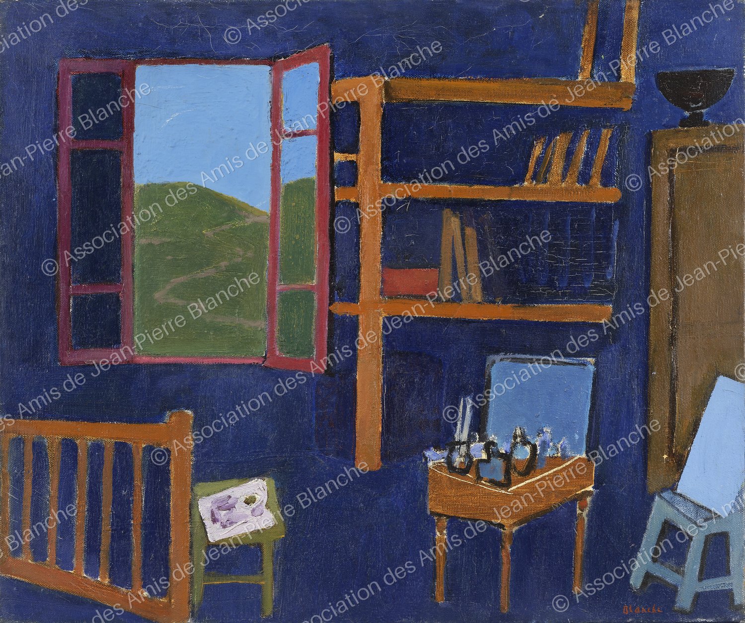 Coin d’atelier au mas