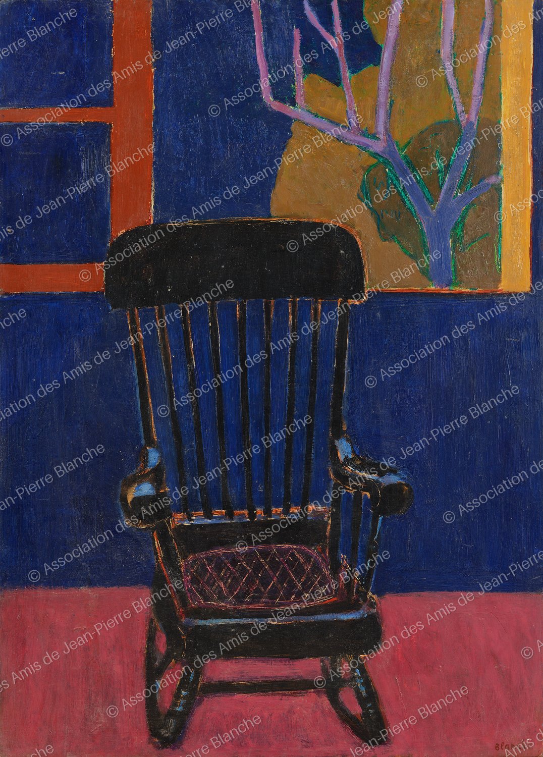Fauteuil à bascule noir