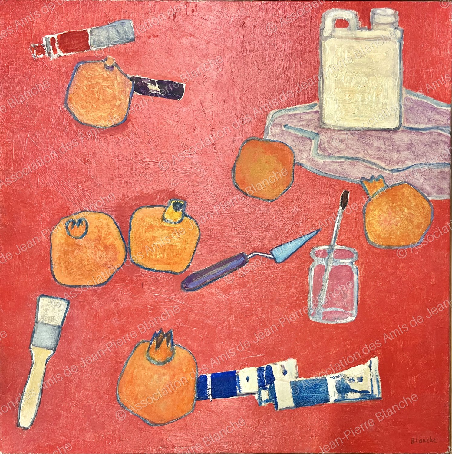 Grenades et tubes de peinture